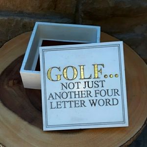 HOUSE PARTS MARBLE "GOLF" TRINKET BOX